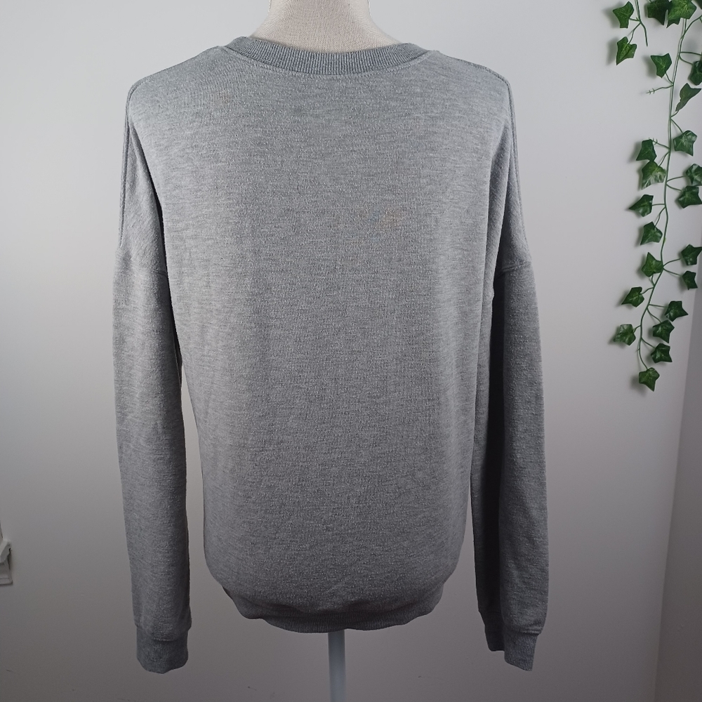 Beatles Abby Road Distressed Style Sweatshirt Medium Gray -Graphic Print - Picture 3 of 13